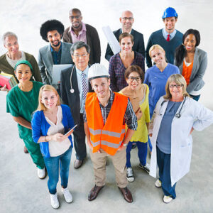 Group of Multiethnic Diverse People with Different Jobs